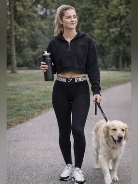 Gym Shark black leggings (size small) low‎ rise